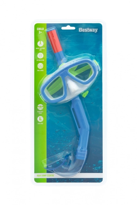 Kindertauchmaske und Schnorchel Bestway blau