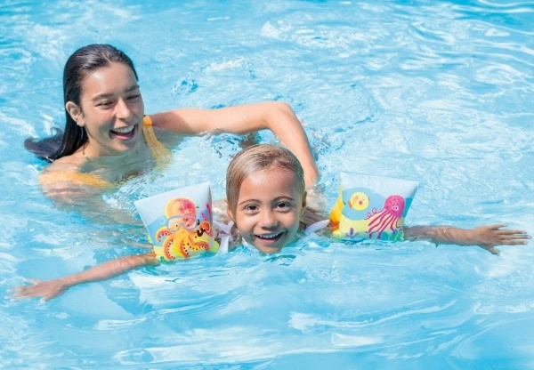 Aufblasbare Schwimmflügel Meerestiere für Kinder 3-6 Jahre