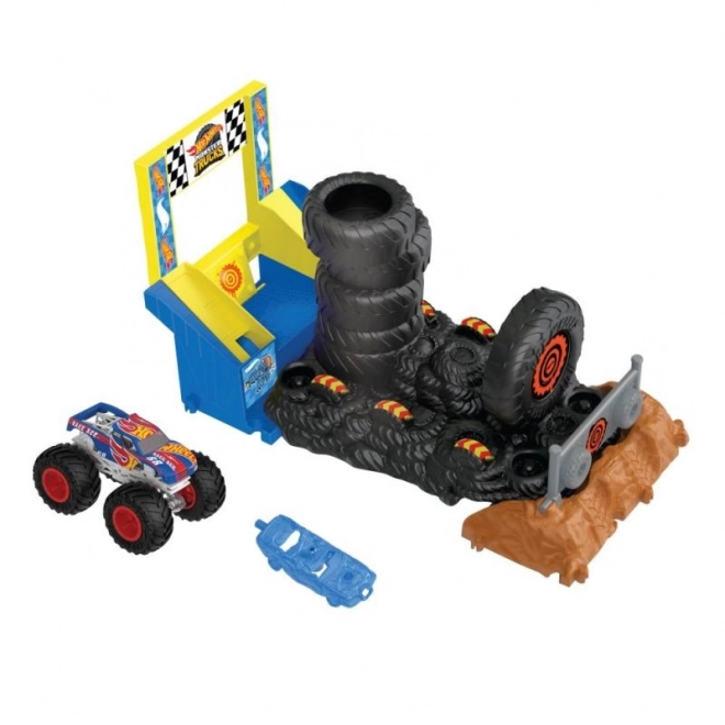 Hot Wheels Monster Trucks Arena - Rennherausforderung Spielset – HW Tiger Shark