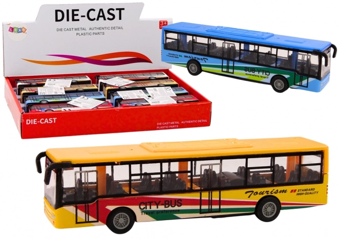 Friktionsantrieb Metall Bus Spielzeug 15cm