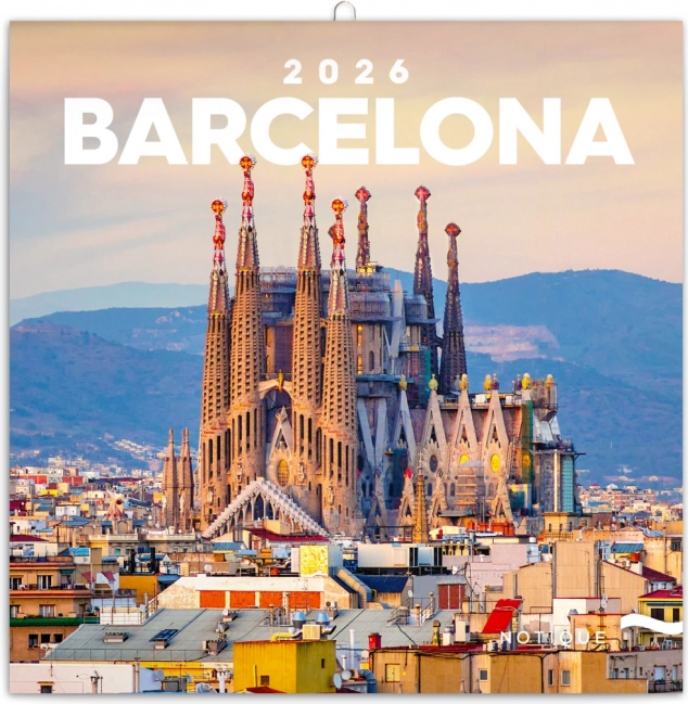 Notizkalender Barcelona 2026, 30 x 30 cm