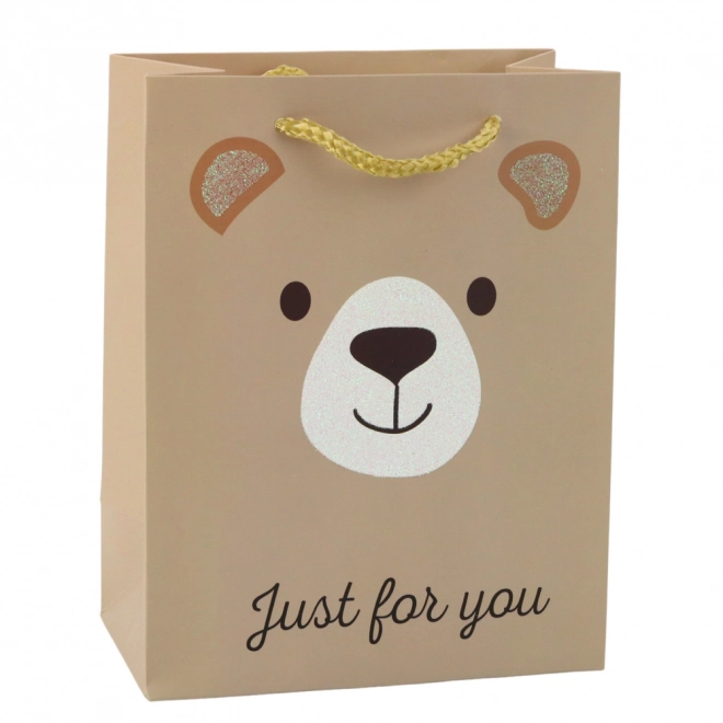 Geschenktasche aus Papier Tiere glitzernd