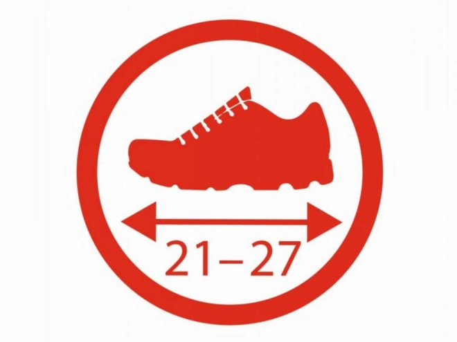 Einfache Einstellung für Größen 21–27