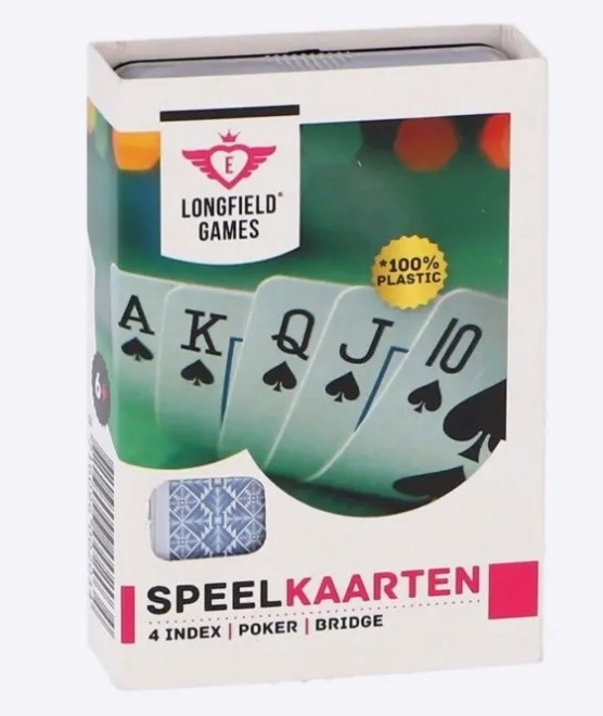 Longfield 100% Plastik Spielkarten mit 4 Indizes