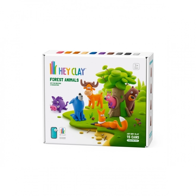 Plastikmasse Hey Clay Waldtiere Set