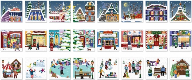 Eurographics Puzzle Adventskalender: Weihnachtlicher Markt