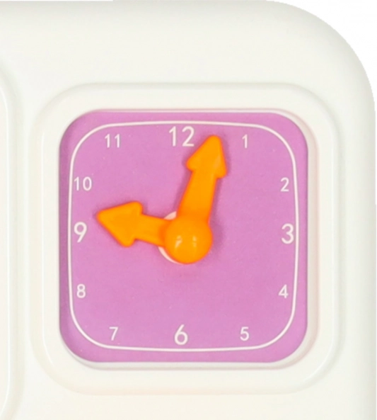 Montessori Manipulationsbrett mit Küchenelementen und lernender Uhr