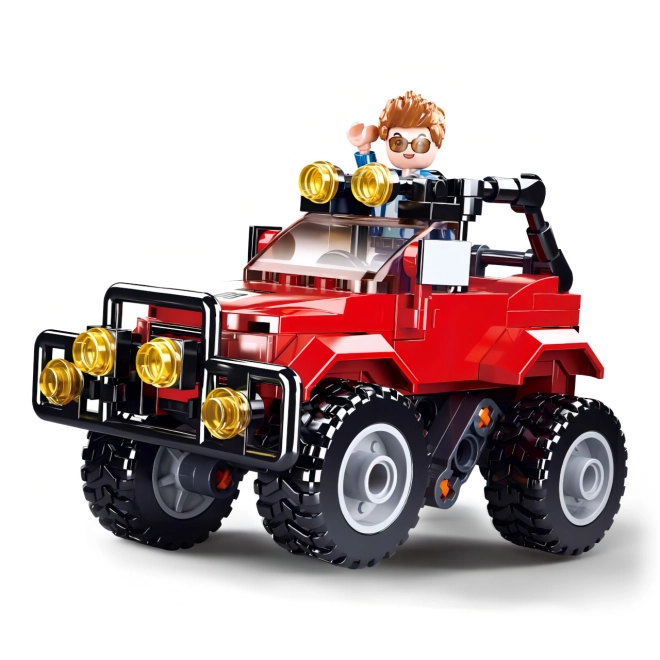 Gefederter Offroad-Jeep