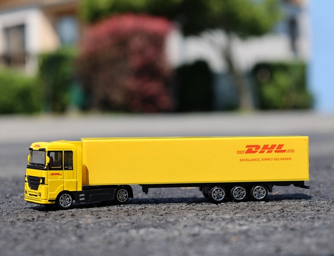 Spielzeug LKW DHL mit Anhänger