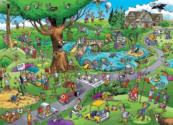 Puzzle DoodleTown: Typischer Golf 1000 Teile