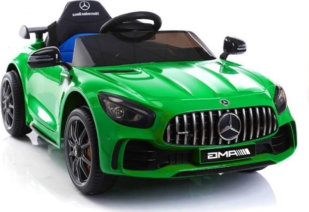 Mercedes GTR grünes Kinder Elektroauto