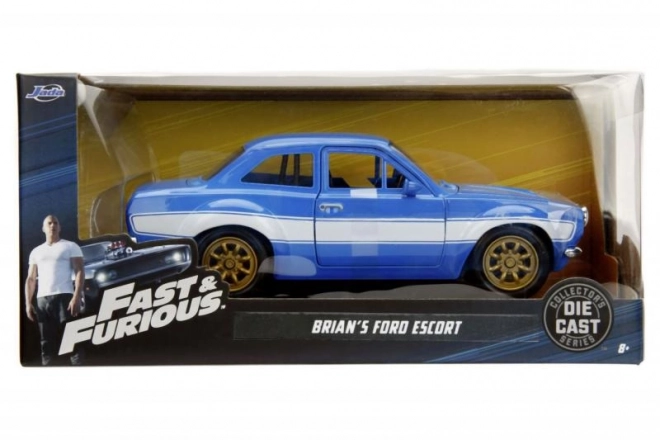 Rychle und Zběsile brians auto 1974 Ford Escort Modellauto 1:24