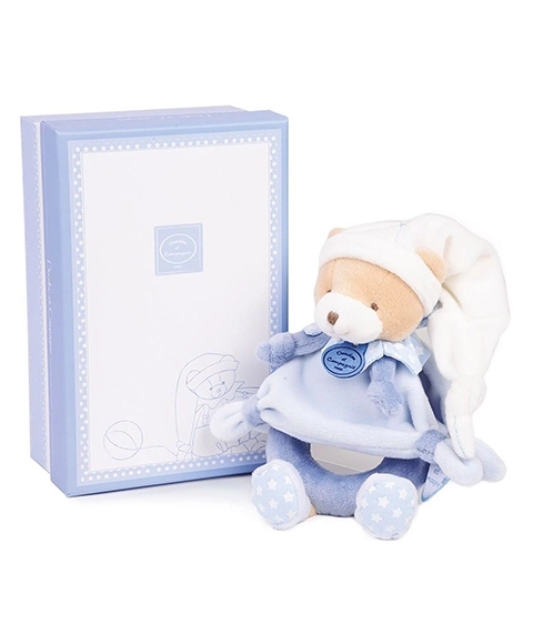 Doudou Geschenkset - Plüsch-Rassel Bär 19 cm