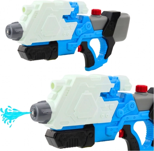Wasserpistole - Pumpgewehr Weiß-Blau 650 ml