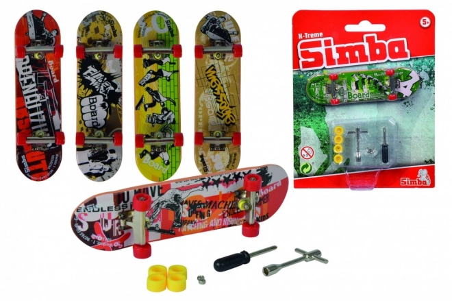 Finger-Skateboard mit Zubehör