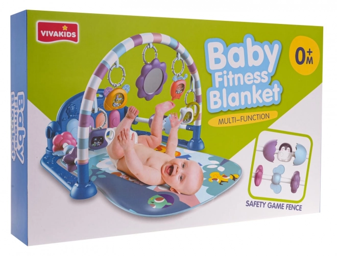 Interaktive Spielmatte mit Klavier und Zubehör für Babys