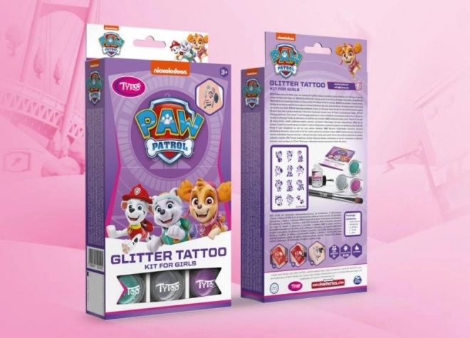 TyToo Glitzertattoos PAW Patrol für Mädchen