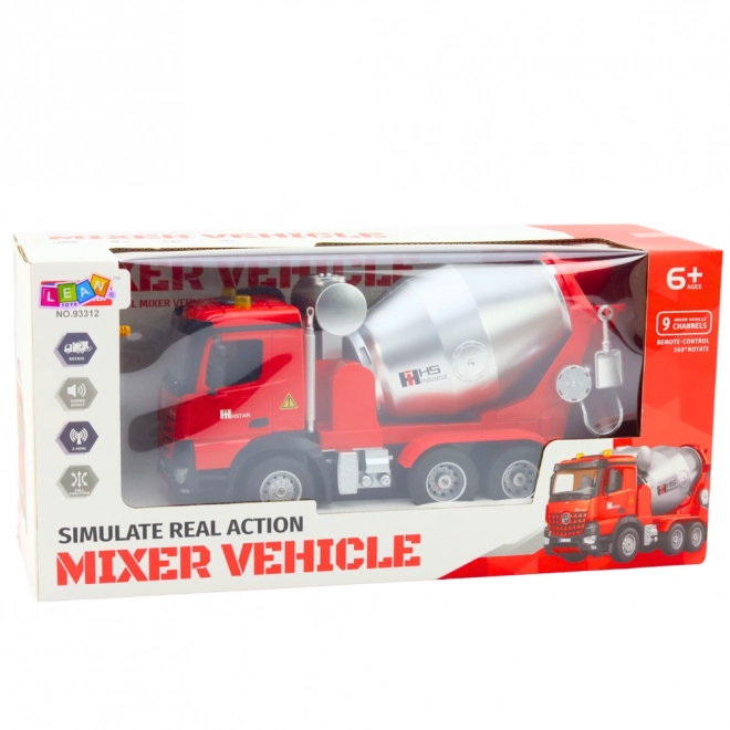 Ferngesteuerter Betonmischer RC 2.4G 9CH rot