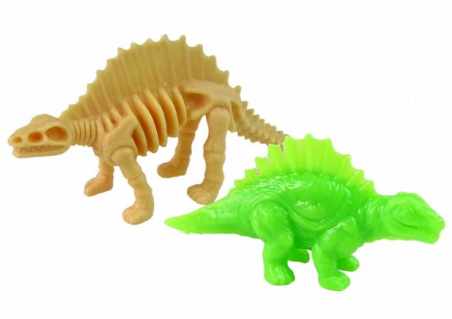 Großes Dino-Ei mit zwei Dinosaurier-Figuren