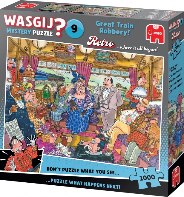 Jumbo Puzzle Wasgij Mystery 9: Großer Zugraub 1000 Teile
