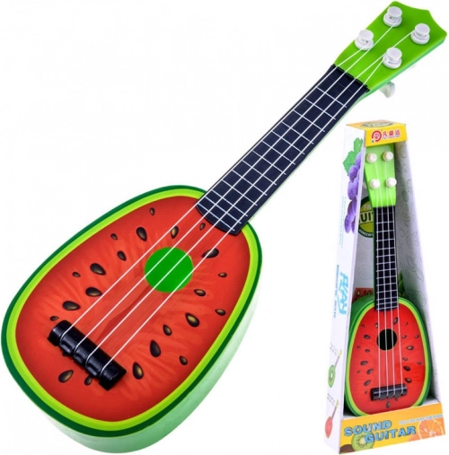 Kinder-Ukulele – Plastikgitarre 37 cm – Wassermelone