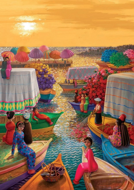 Puzzle Blumenhafen 1000 Teile