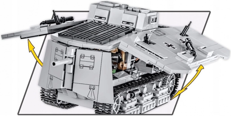 Öffnende Paneele und funktionsfähige Ketten