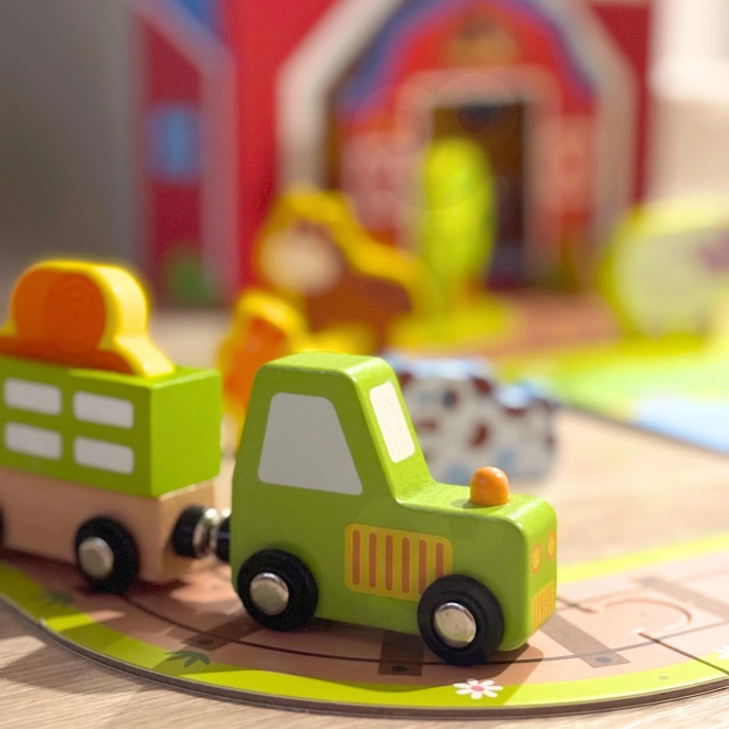 Holzbauernhof im Koffer Tooky Toy