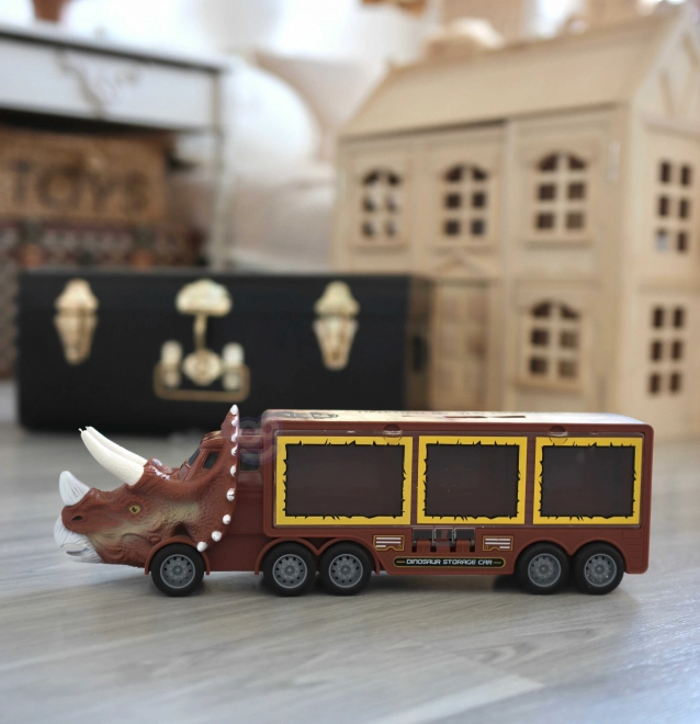 Woopie Dinosaurier-LKW mit Abschussrampe und Autos