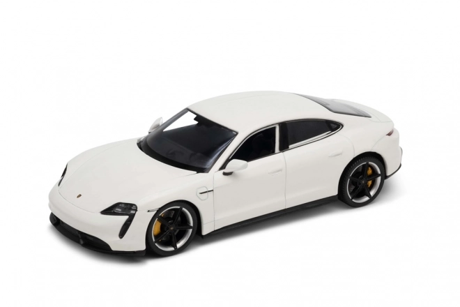 Welly Porsche Taycan Turbo S Modellauto Creme