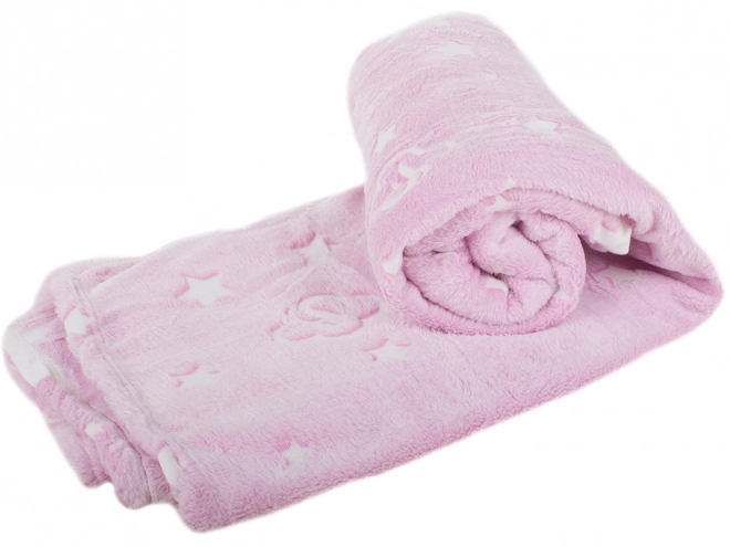 Leuchtende XXL Fleece Decke mit Ärmeln