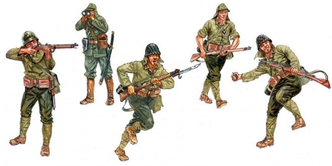 Modellbausatz Italeri Japanische Infanterie aus dem Zweiten Weltkrieg 1:72