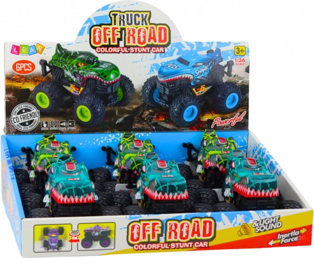 Geländewagen Dino mit Antrieb, Licht und Sound