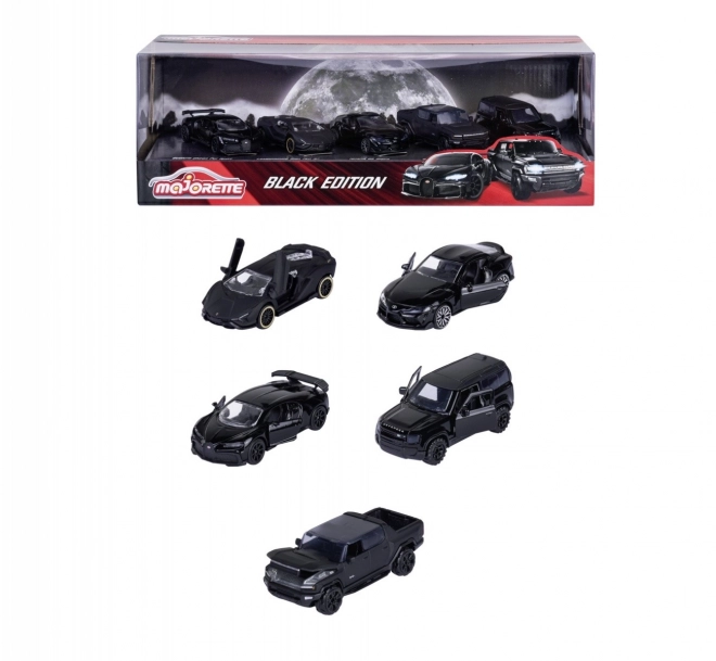 Majorette Black Edition Fahrzeugset 5er-Pack