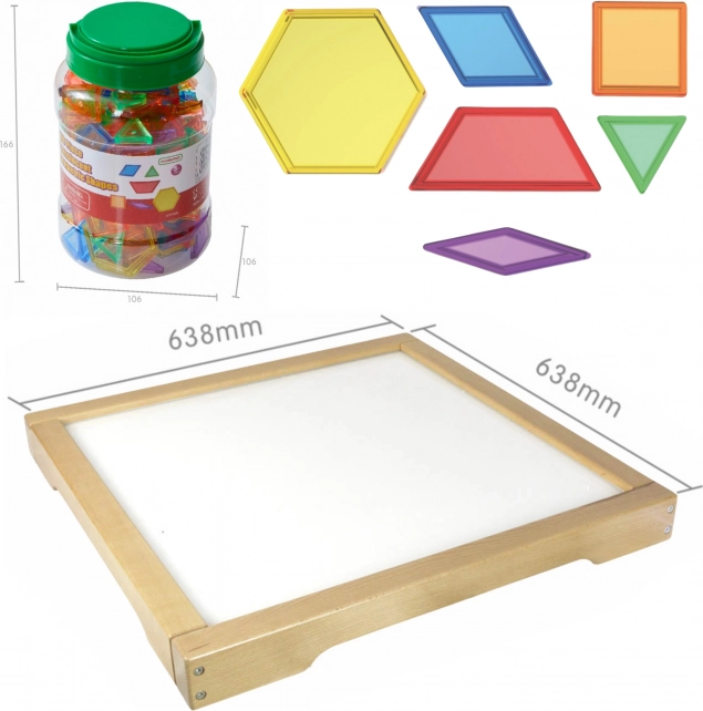 Masterkidz Panel LED Sensorikschrank Montessori Mosaik 140 Teile