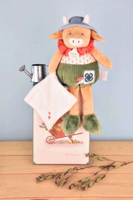 Doudou Geschenkset Küken Aneth mit Decke grün 28 cm