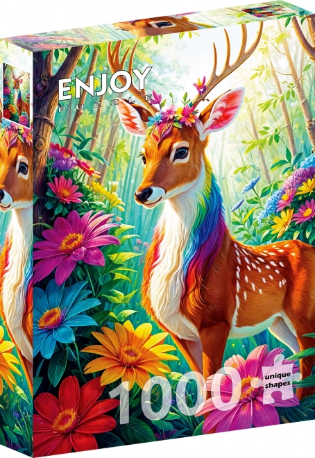 Genieße das Puzzle Magischer Hirsch 1000 Teile