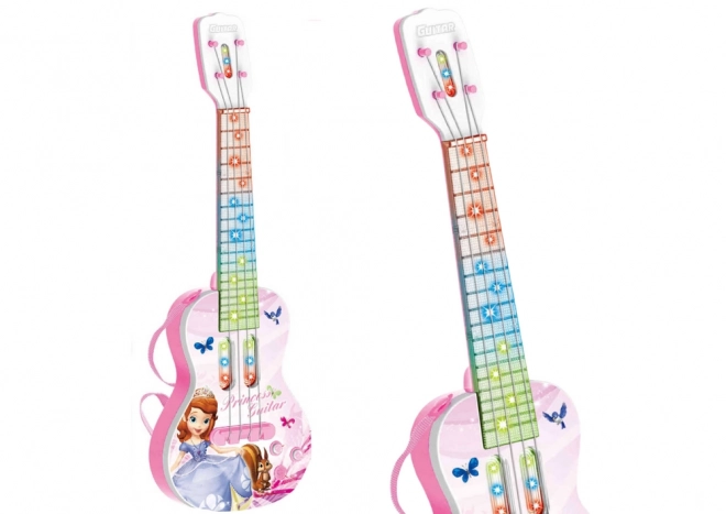 Elektrische Gitarre mit Prinzessin für Kinder mit Lichtern und Melodien