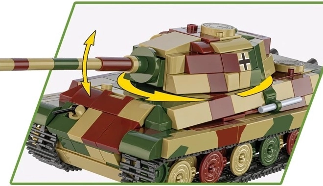 Modell des Panzers Tiger II Königstiger aus Kunststoffsteinen