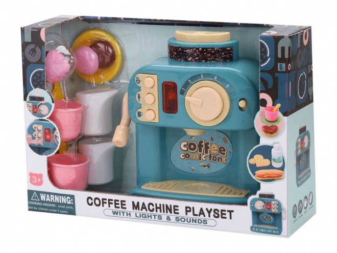 Kaffeemaschine mit Zubehör in Orange