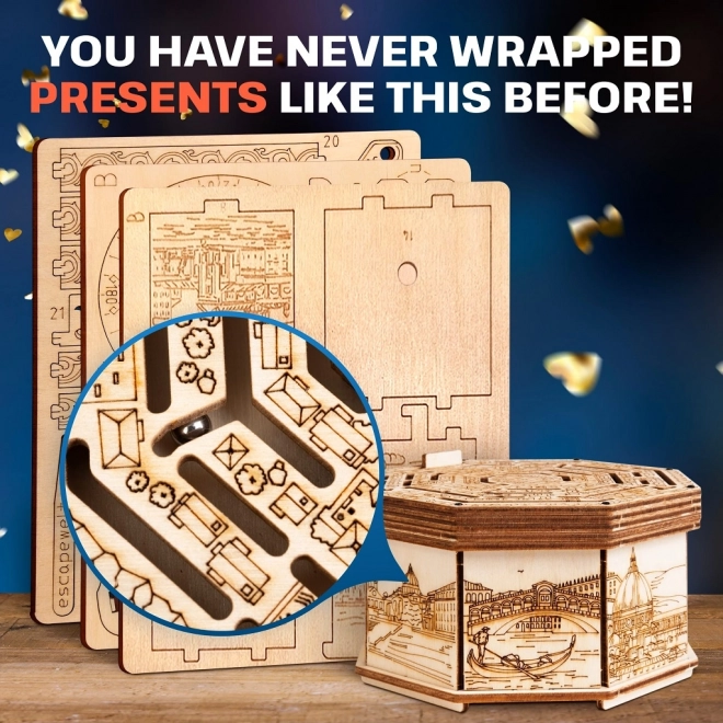 Holzrätsel Secret Maze Box