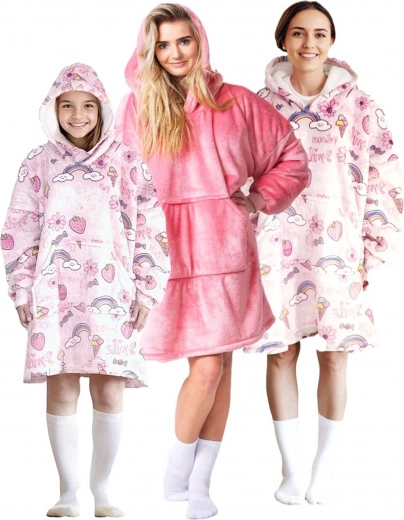 Niedlicher Süßigkeiten-Print und bequemer Oversize-Schnitt