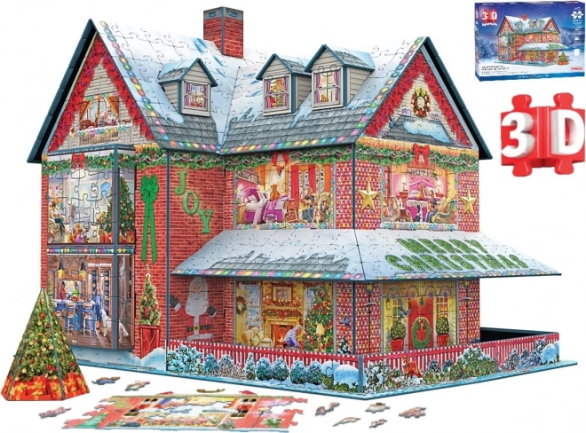 Eurographics 3D Puzzle Weihnachts-Chalet 1100 Teile