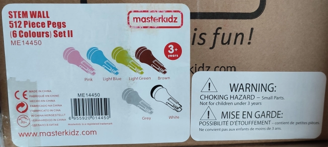 Bunte Steckbretter-Stecknadeln von Masterkidz