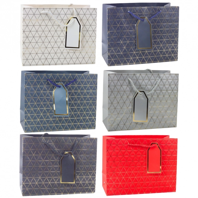 Geschenktasche mit goldenen Linien