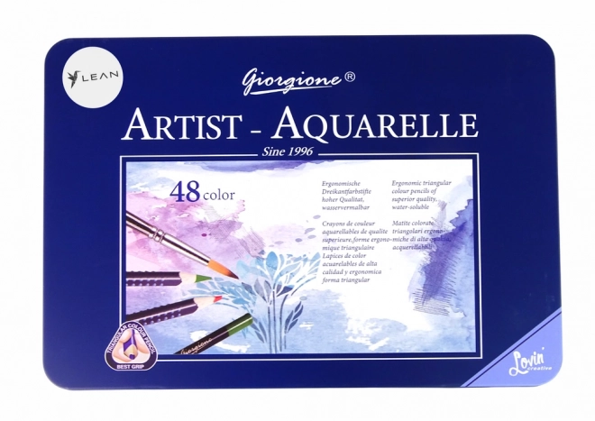 Aquarellbuntstifte Set im Metallkasten