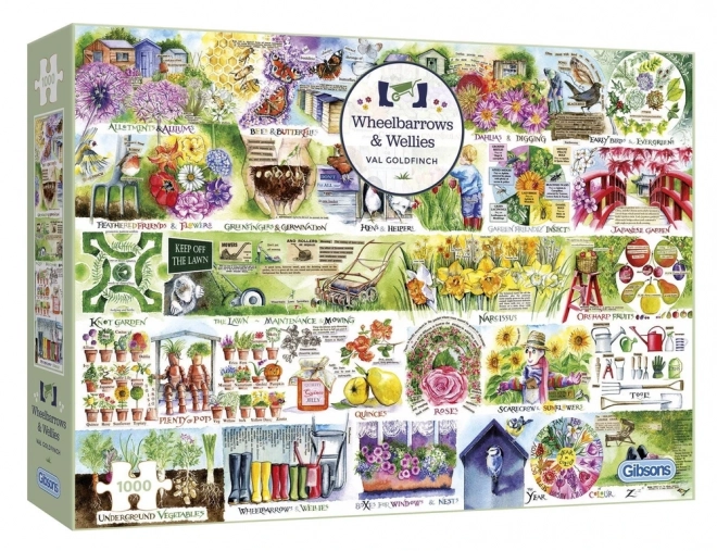 Gibsons Puzzle Traktoren und Gummistiefel 1000 Teile