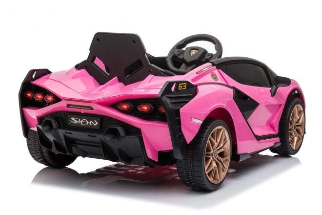 Lamborghini SIAN Kinderauto mit Batterie und Fernbedienung – Rosa