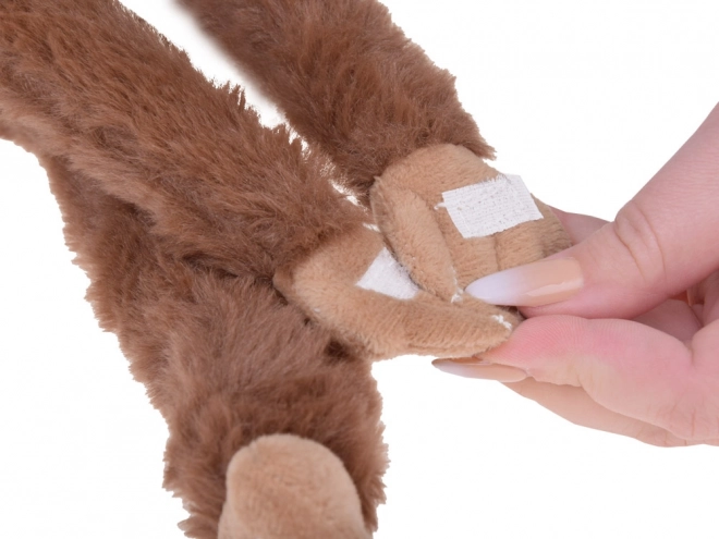 Hängender Affen-Maskottchen braun 40 cm
