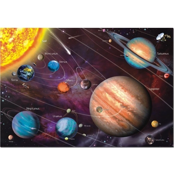 Neon Solarsystem Puzzle 1000 Teile